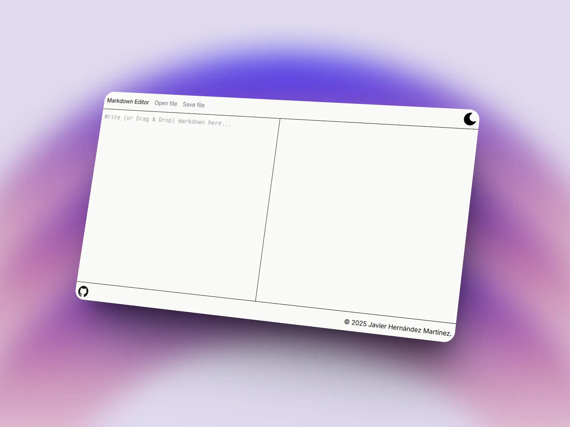 Vista previa de Markdown Editor